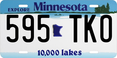 MN license plate 595TKO