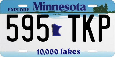 MN license plate 595TKP