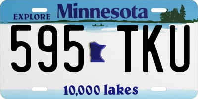 MN license plate 595TKU