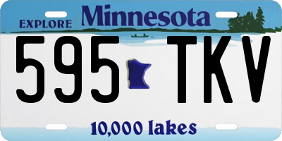 MN license plate 595TKV