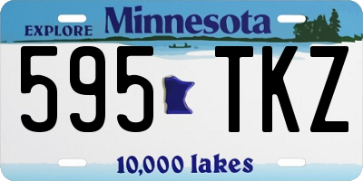 MN license plate 595TKZ