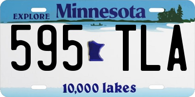 MN license plate 595TLA