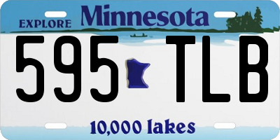 MN license plate 595TLB