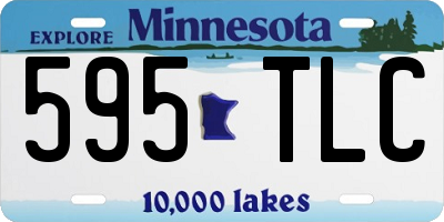 MN license plate 595TLC