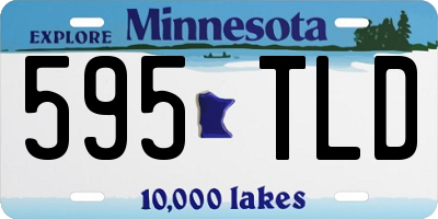 MN license plate 595TLD