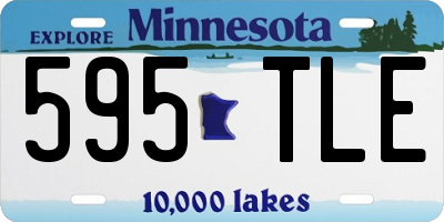 MN license plate 595TLE
