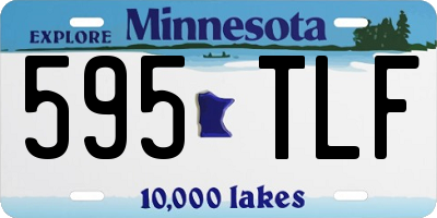 MN license plate 595TLF