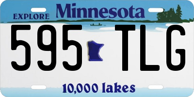 MN license plate 595TLG