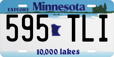 MN license plate 595TLI