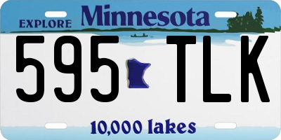 MN license plate 595TLK