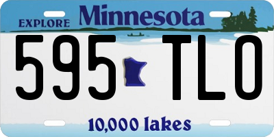 MN license plate 595TLO