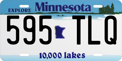 MN license plate 595TLQ