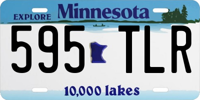 MN license plate 595TLR