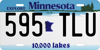 MN license plate 595TLU