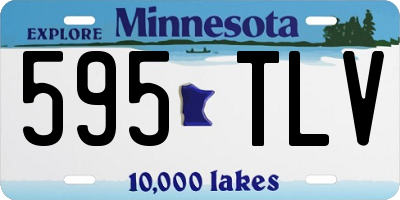 MN license plate 595TLV