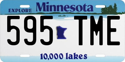 MN license plate 595TME