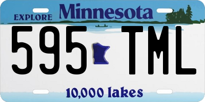 MN license plate 595TML