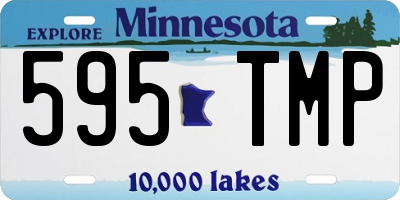 MN license plate 595TMP