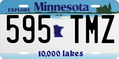 MN license plate 595TMZ
