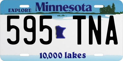 MN license plate 595TNA