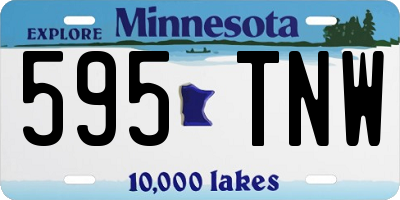 MN license plate 595TNW
