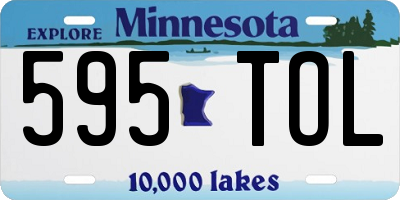 MN license plate 595TOL