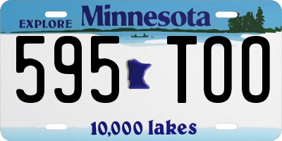 MN license plate 595TOO
