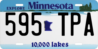 MN license plate 595TPA