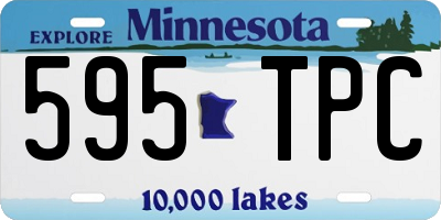 MN license plate 595TPC