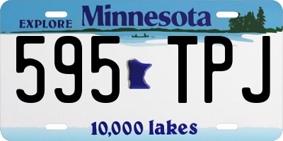 MN license plate 595TPJ