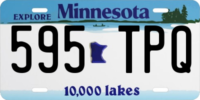 MN license plate 595TPQ