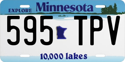 MN license plate 595TPV