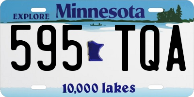 MN license plate 595TQA