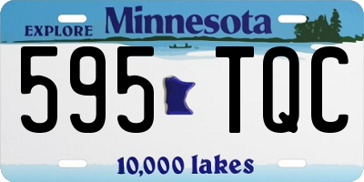 MN license plate 595TQC