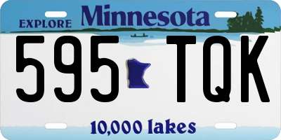 MN license plate 595TQK