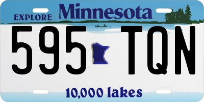 MN license plate 595TQN
