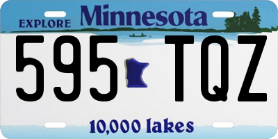MN license plate 595TQZ