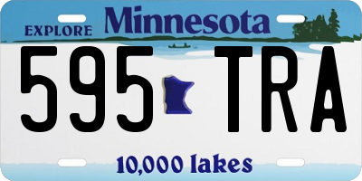 MN license plate 595TRA