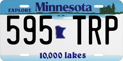 MN license plate 595TRP