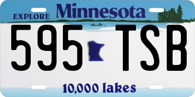 MN license plate 595TSB