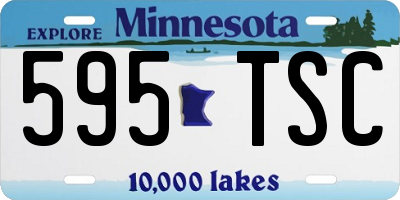 MN license plate 595TSC