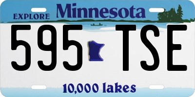 MN license plate 595TSE