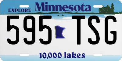 MN license plate 595TSG