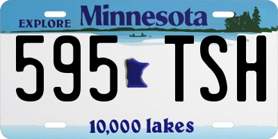 MN license plate 595TSH