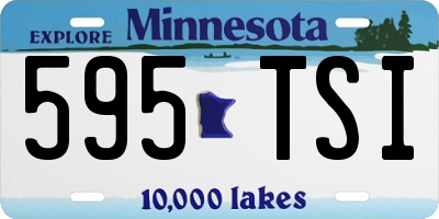 MN license plate 595TSI