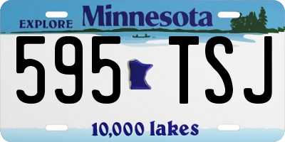 MN license plate 595TSJ