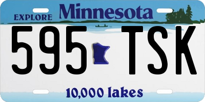 MN license plate 595TSK