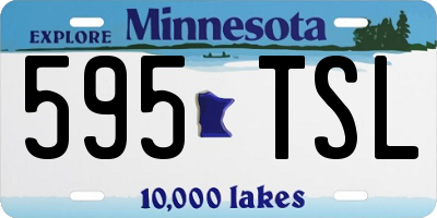MN license plate 595TSL