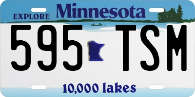 MN license plate 595TSM