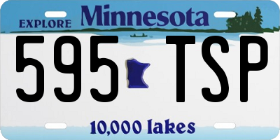 MN license plate 595TSP